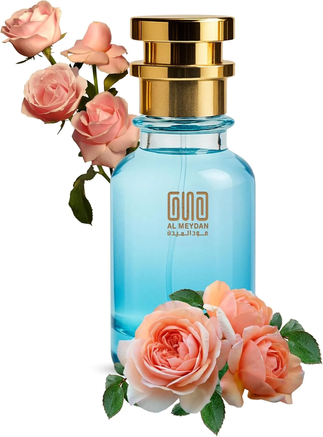 عطر روغنی عود المیدان زنانه – الهام گرفته از رز موسک، رایحه گرم گل‌دار مشک با رز مراکشی، ادویه‌ها و نعناع هندی – بدون الکل – ماندگاری 8 ساعته برای ظرافت جسورانه زنانه (50 میلی لیتر)