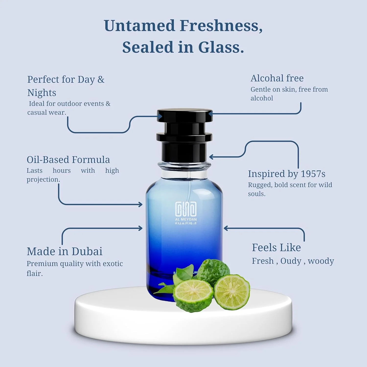 عطر روغنی عود المیدان مردانه و زنانه – الهام گرفته از عطر گلدار مشکدار ظریف سال 1957 با رایحه مشک سفید، یاس و وانیل – بدون الکل، ماندگاری بیش از 10 ساعت (50 میلی لیتر) عطر روغنی عود المیدان مردانه و زنانه – الهام گرفته از عطر گلدار مشکدار ظریف سال 1957 با رایحه مشک سفید، یاس و وانیل – بدون الکل، ماندگاری بیش از 10 ساعت (50 میلی لیتر)
