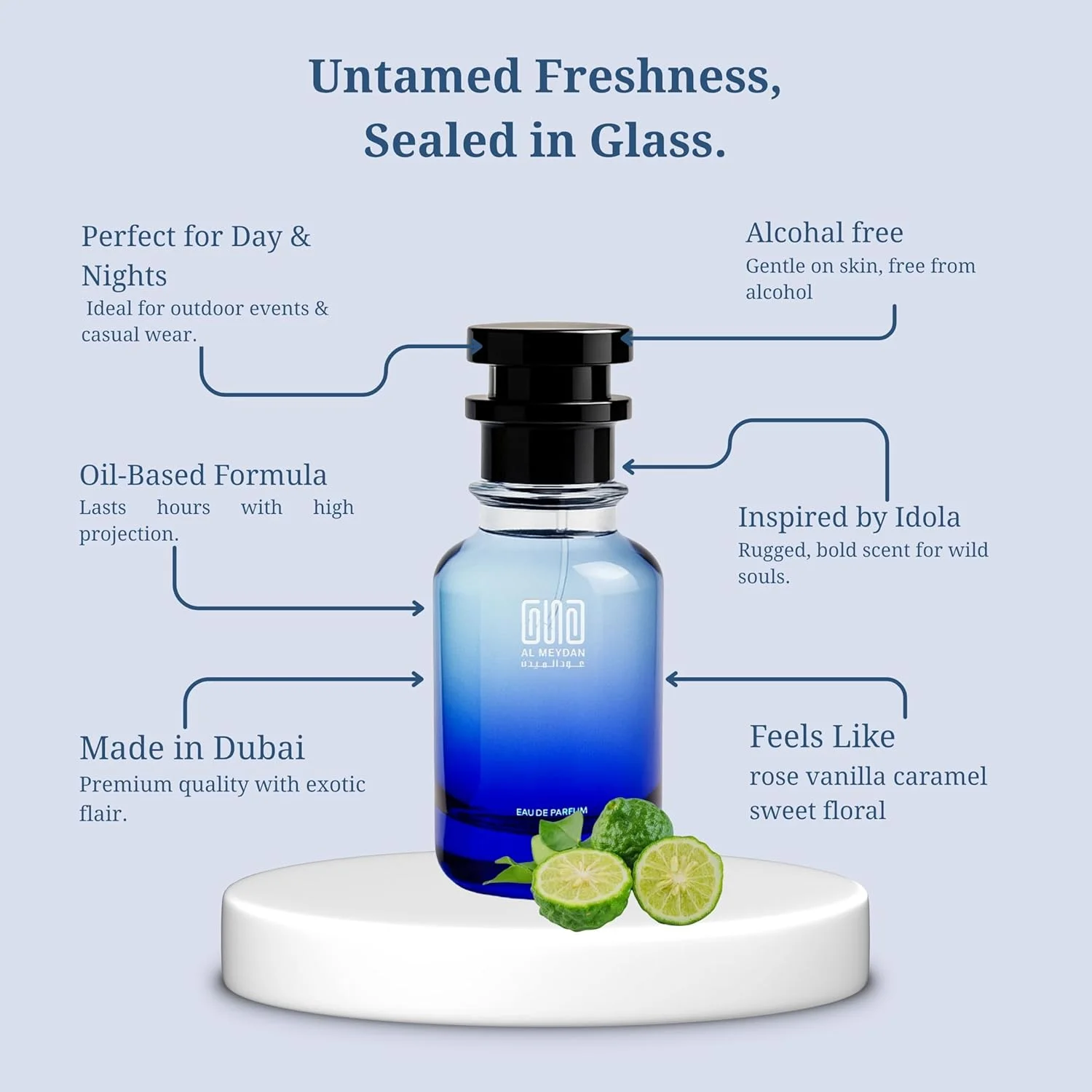 عطر روغنی عود المیدان زنانه - الهام گرفته از لانکوم ایدول - رایحه شیپر گلی ماندگار با رز، یاس و وانیل - ماندگاری 8-10 ساعته - عطر ظریف روزانه (80 میلی لیتر)