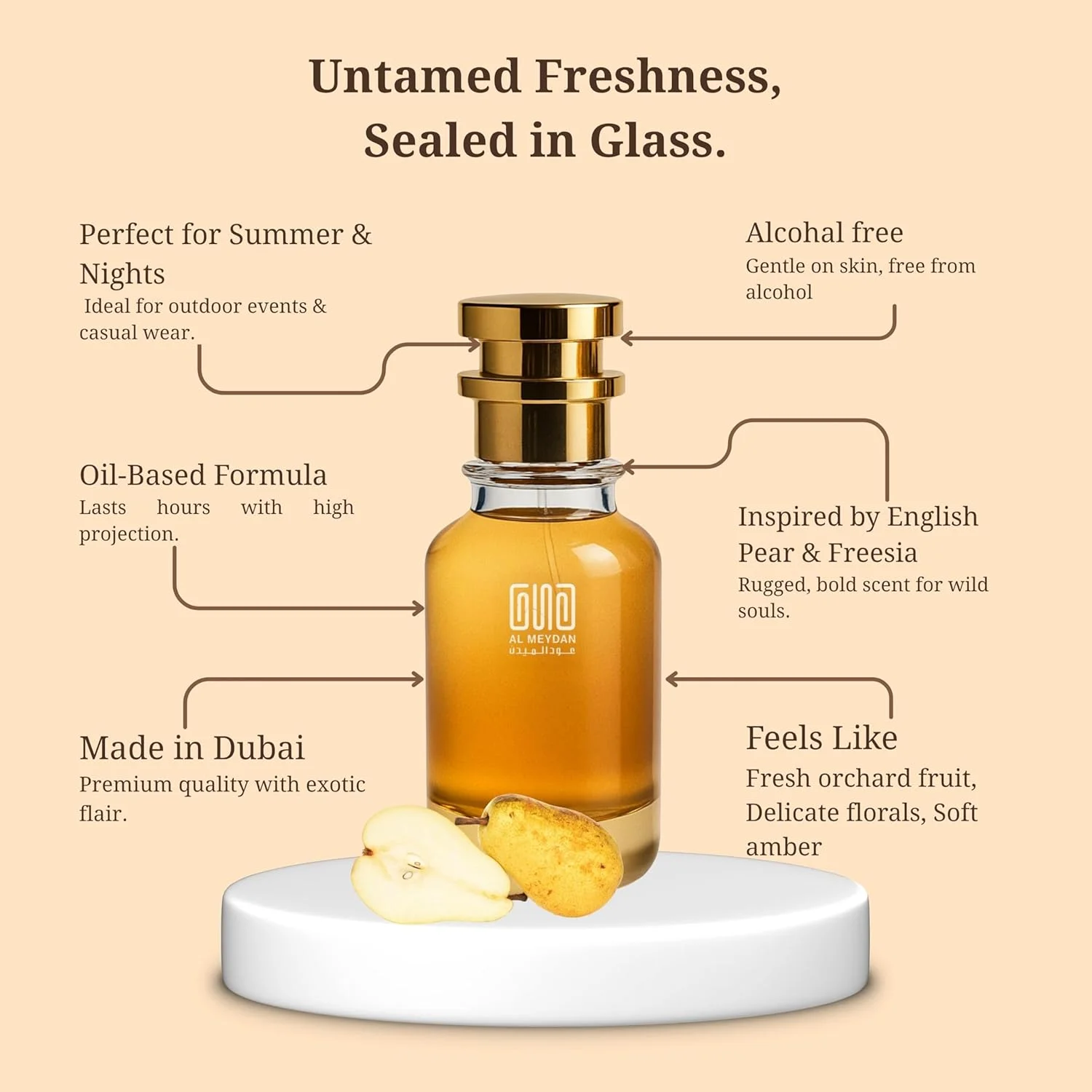 عطر روغنی عود المیدان زنانه – الهام گرفته از جو مالون انگلیش پیر اند فرزیا – رایحه گلی میوه ای ماندگار با گلابی، رز و عنبر – عطر روزانه تازه و ظریف (80 میلی لیتر) عطر روغنی عود المیدان زنانه – الهام گرفته از جو مالون انگلیش پیر اند فرزیا – رایحه گلی میوه ای ماندگار با گلابی، رز و عنبر – عطر روزانه تازه و ظریف (80 میلی لیتر)