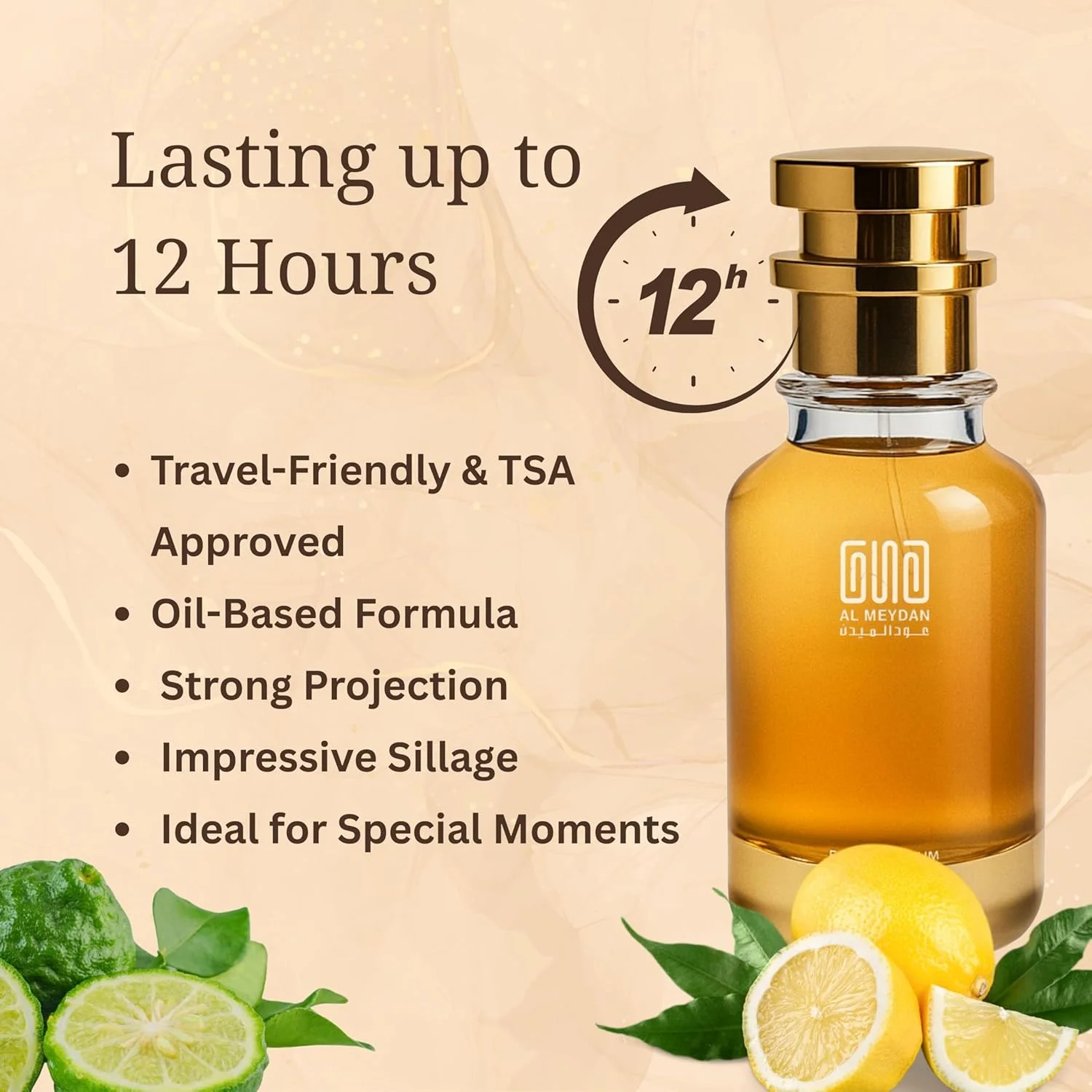 عطر روغنی عود المیدان مردانه و زنانه - الهام گرفته از عود و برگاموت، مرکباتی چوبی با رایحه های ترنج، سدر و عود - بدون الکل - ماندگاری 10 ساعته برای ظرافت روز و شب (200 میلی لیتر) عطر روغنی عود المیدان مردانه و زنانه - الهام گرفته از عود و برگاموت، مرکباتی چوبی با رایحه های ترنج، سدر و عود - بدون الکل - ماندگاری 10 ساعته برای ظرافت روز و شب (200 میلی لیتر)