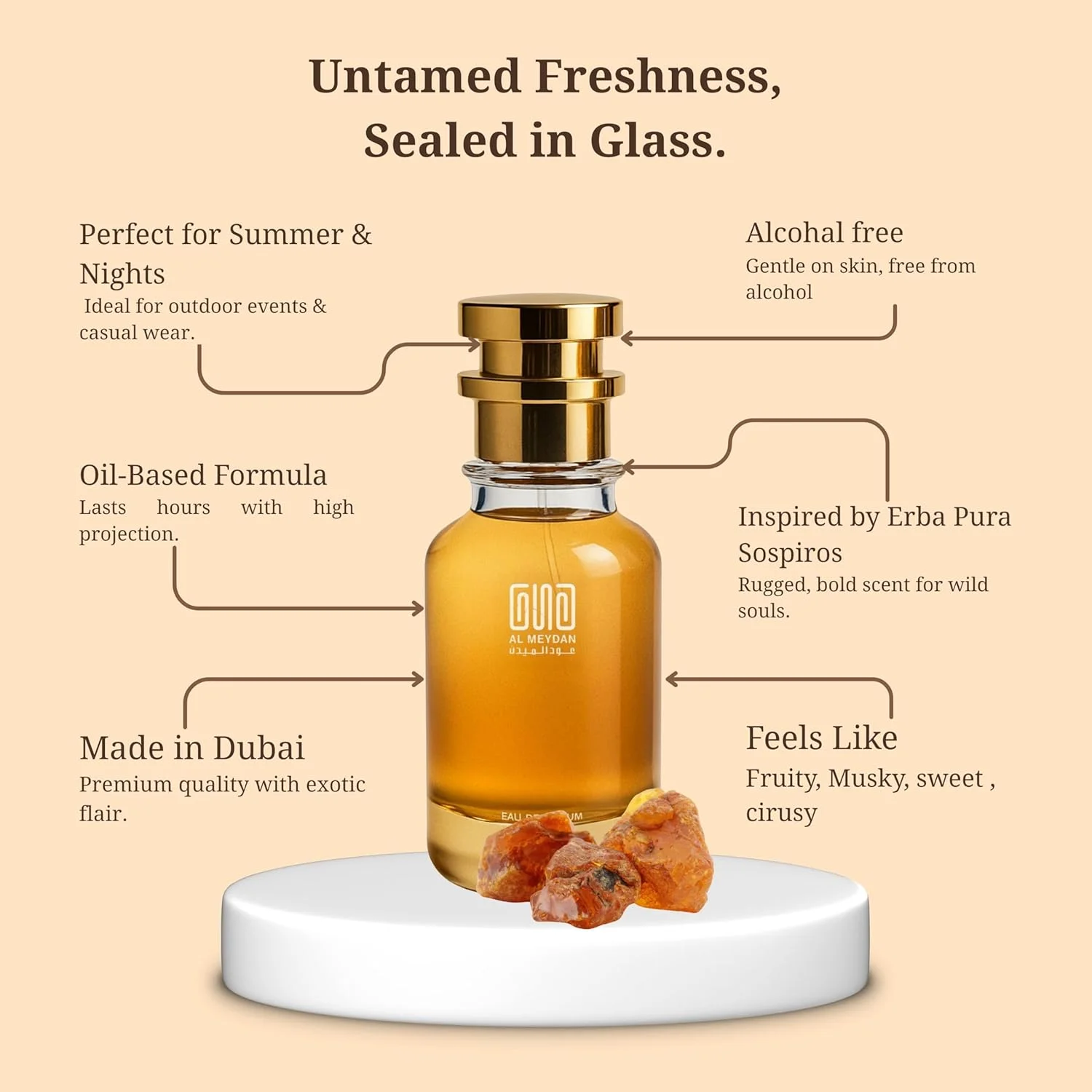 عطر روغنی عود المیدان مردانه و زنانه – الهام گرفته از سوسپیرو اِربا پورا، میوه ای شرقی با رایحه پرتقال، ترنج و وانیل – بدون الکل – ماندگاری 10-12 ساعته (50 میلی لیتر) عطر روغنی عود المیدان مردانه و زنانه – الهام گرفته از سوسپیرو اِربا پورا، میوه ای شرقی با رایحه پرتقال، ترنج و وانیل – بدون الکل – ماندگاری 10-12 ساعته (50 میلی لیتر)