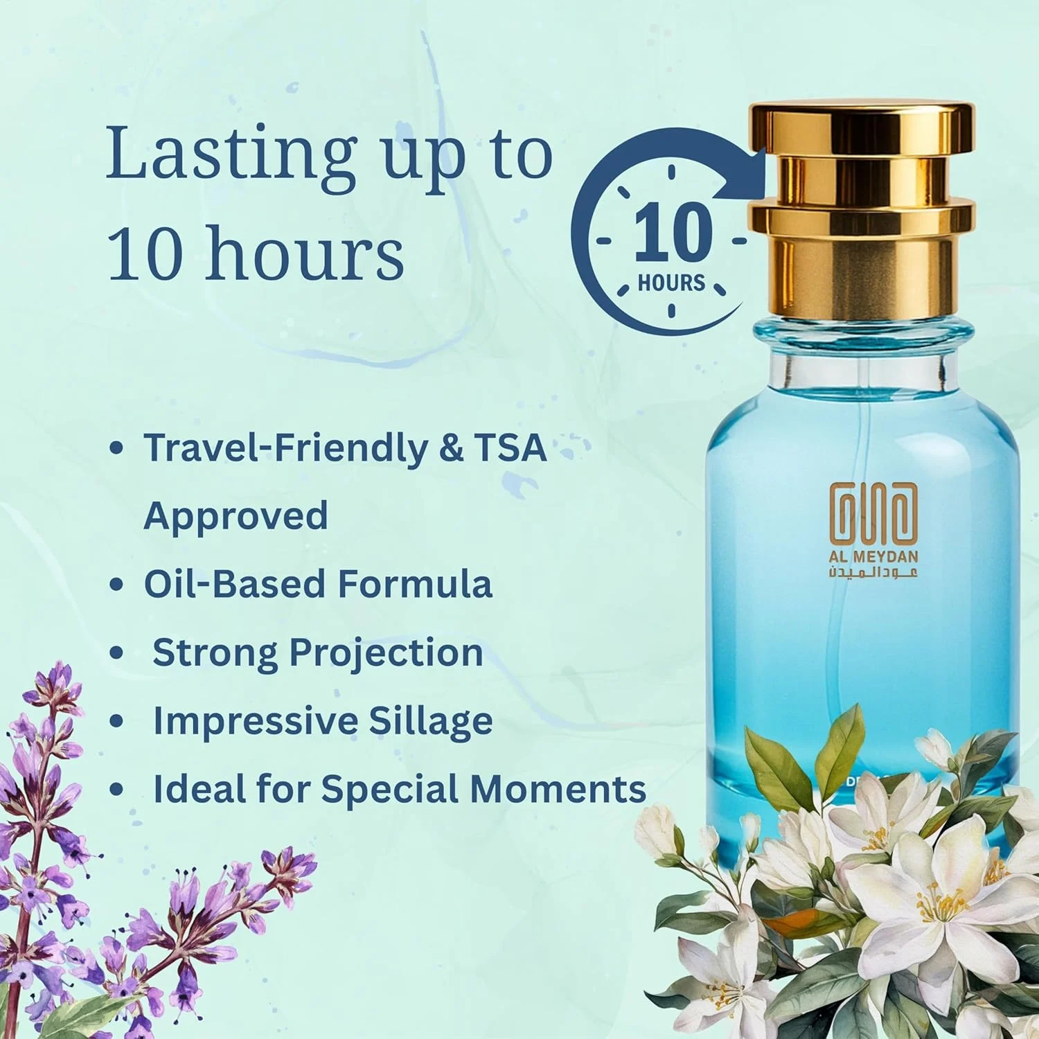 عطر روغنی عود المیدان زنانه - الهام گرفته از کوکو مادمازل اینتنس، کهربایی چوبی با رایحه های پرتقال، رز و وانیل - بدون الکل - ماندگاری 8-12 ساعته برای ظرافت شبانه (100 میلی لیتر)
