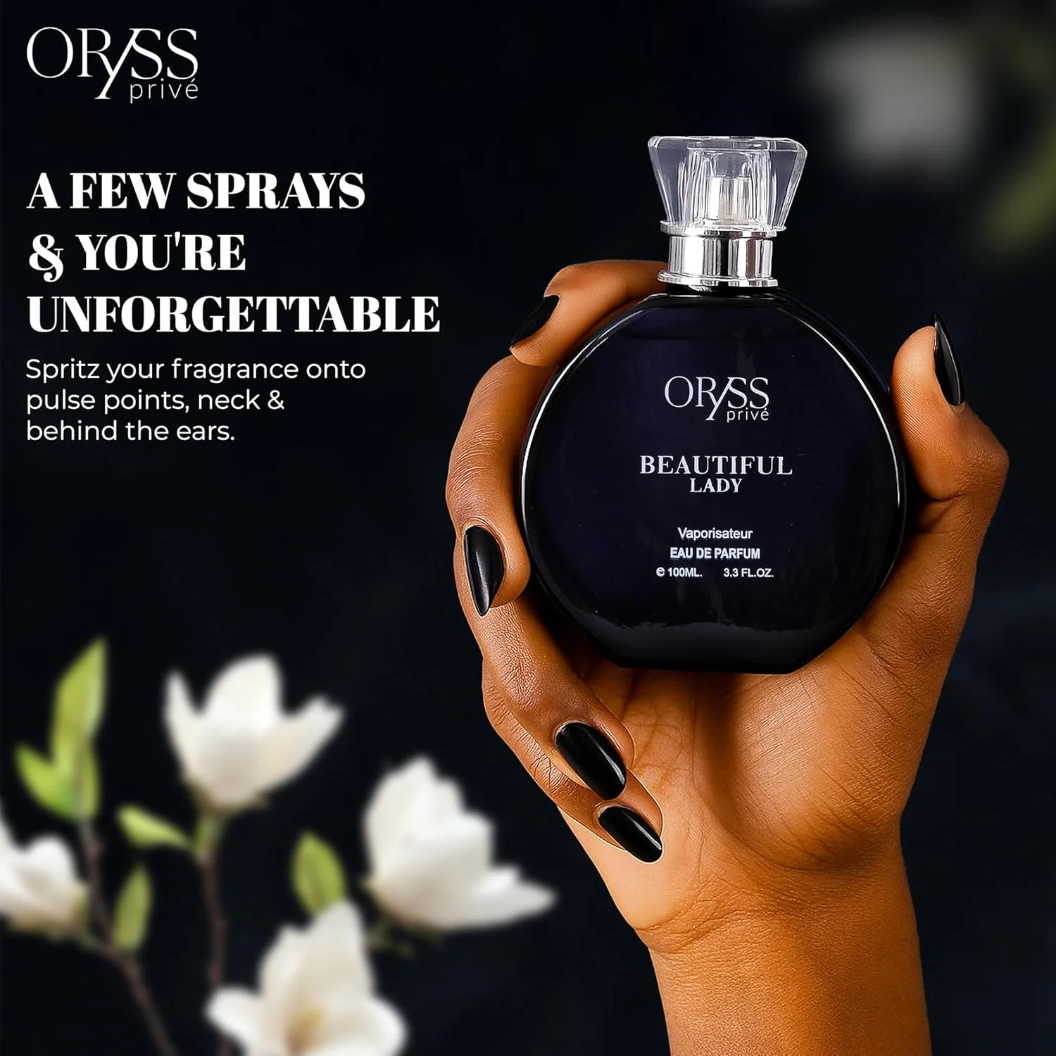 ادکلن زنانه ORYSS prive Beautiful Lady Eau de Parfum | عطر مصرف روزانه | رایحه گلی شیرین با نت های تمشک، یاس، عسل و نعناع هندی | 100 میلی لیتر ادکلن زنانه ORYSS prive Beautiful Lady Eau de Parfum | عطر مصرف روزانه | رایحه گلی شیرین با نت های تمشک، یاس، عسل و نعناع هندی | 100 میلی لیتر