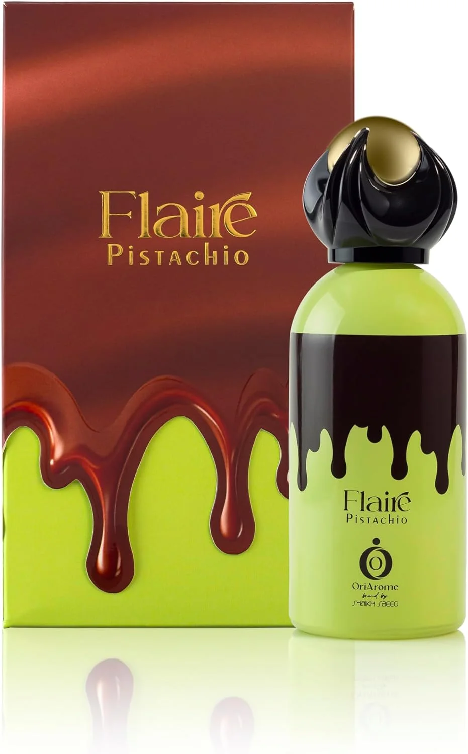 ادکلن زنانه اوری آروم بای شیخ سعید – Flaire Pistachio 100ML EDP | عطر گورمند شیرین و گرم برای زنان | پسته، کارامل، یاس و وانیل | ادو پرفیوم ماندگار (تازه) ادکلن زنانه اوری آروم بای شیخ سعید – Flaire Pistachio 100ML EDP | عطر گورمند شیرین و گرم برای زنان | پسته، کارامل، یاس و وانیل | ادو پرفیوم ماندگار (تازه)