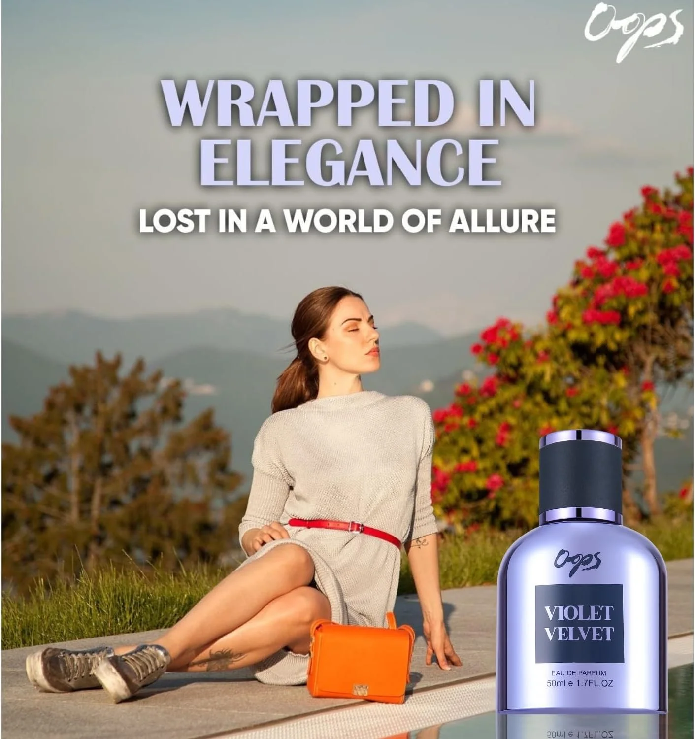 ادو پرفیوم Oops - Violet Velvet | ترکیبی جادویی از رایحه گل و میوه | عطر لوکس زنانه | ماندگاری طولانی | هدیه ای ایده آل برای زنان | 50 میلی لیتر | ساخت امارات متحده عربی