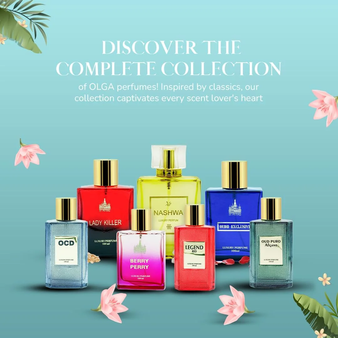 ادکلن OLGA مردانه و زنانه - OCD 100 ML | ادو پرفیوم ماندگار با رایحه ای تازه و قدرتمند | اسپری عطر یونیسکس