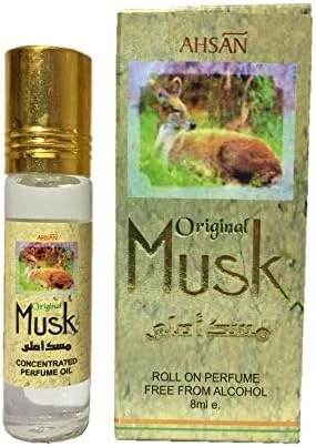 عطر مشک طبیعی NK GLOBAL ماندگاری طولانی، عطر گیاهی بدون الکل، ست هدیه عطر مشک برای زنان، عطر ارگانیک برای مردان، روغن های ضروری با رایحه مشک، عطر مسافرتی یونیسکس 8 میلی لیتر