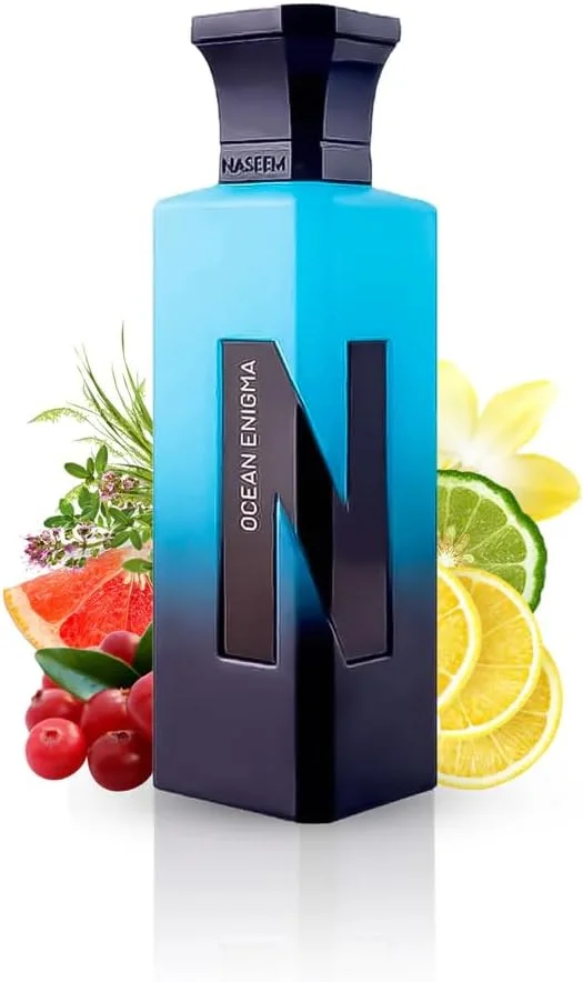 ادکلن ناسیم اوشن انیگما ادو پرفیوم 75 میلی لیتر - عطر یونیسکس برای مردان و زنان با رایحه های مرکباتی تازه، تند و چوبی - رایحه ایده آل برای استفاده روزانه و مناسبت های خاص، رایحه ای با طراوت