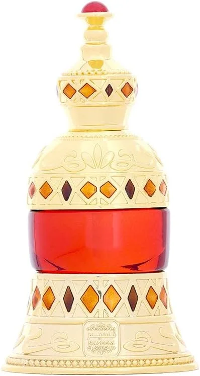 روغن عطر زنانه نسیم بشرا 25 میلی لیتر - رایحه ای ماندگار و بدون الکل، رایحه میوه ای تازه و چوب صندل، روغن عطر غلیظ غیر الکلی ممتاز