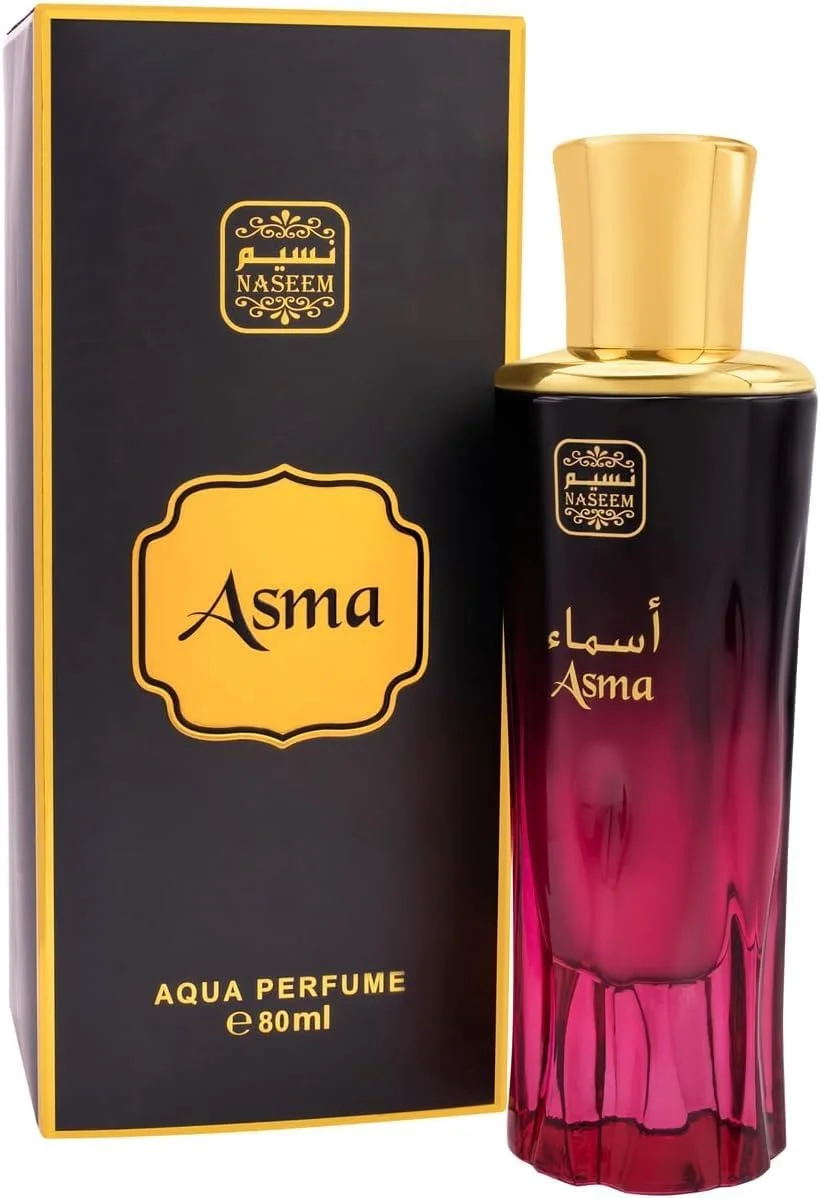 عطر نسیم اسماء آکوا 80 میلی لیتر - ادو پرفیوم ماندگار унисекс برای مردان و زنان - رایحه تازه چوبی و خاکی - عطر لوکس مناسب برای استفاده روزمره و مناسبت های خاص
