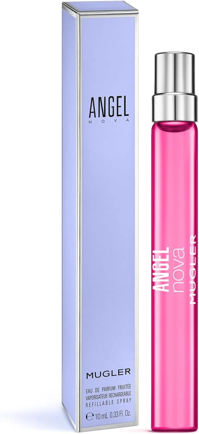 Mugler Angel Nova - ادو پرفیوم - عطر زنانه - گلی و میوه ای - با رایحه ترنج، رز و چوب سدر - ماندگاری طولانی - سایز مسافرتی - 10 میلی لیتر Mugler Angel Nova - ادو پرفیوم - عطر زنانه - گلی و میوه ای - با رایحه ترنج، رز و چوب سدر - ماندگاری طولانی - سایز مسافرتی - 10 میلی لیتر