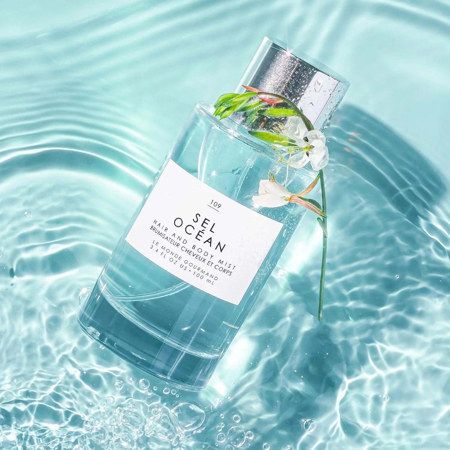 عطر مو و بدن سل اوسین له موند گورمند - 100 میلی لیتر (3.4 اونس) - رایحه های گل عسل، موگه و نمک دریایی صورتی عطر مو و بدن سل اوسین له موند گورمند - 100 میلی لیتر (3.4 اونس) - رایحه های گل عسل، موگه و نمک دریایی صورتی