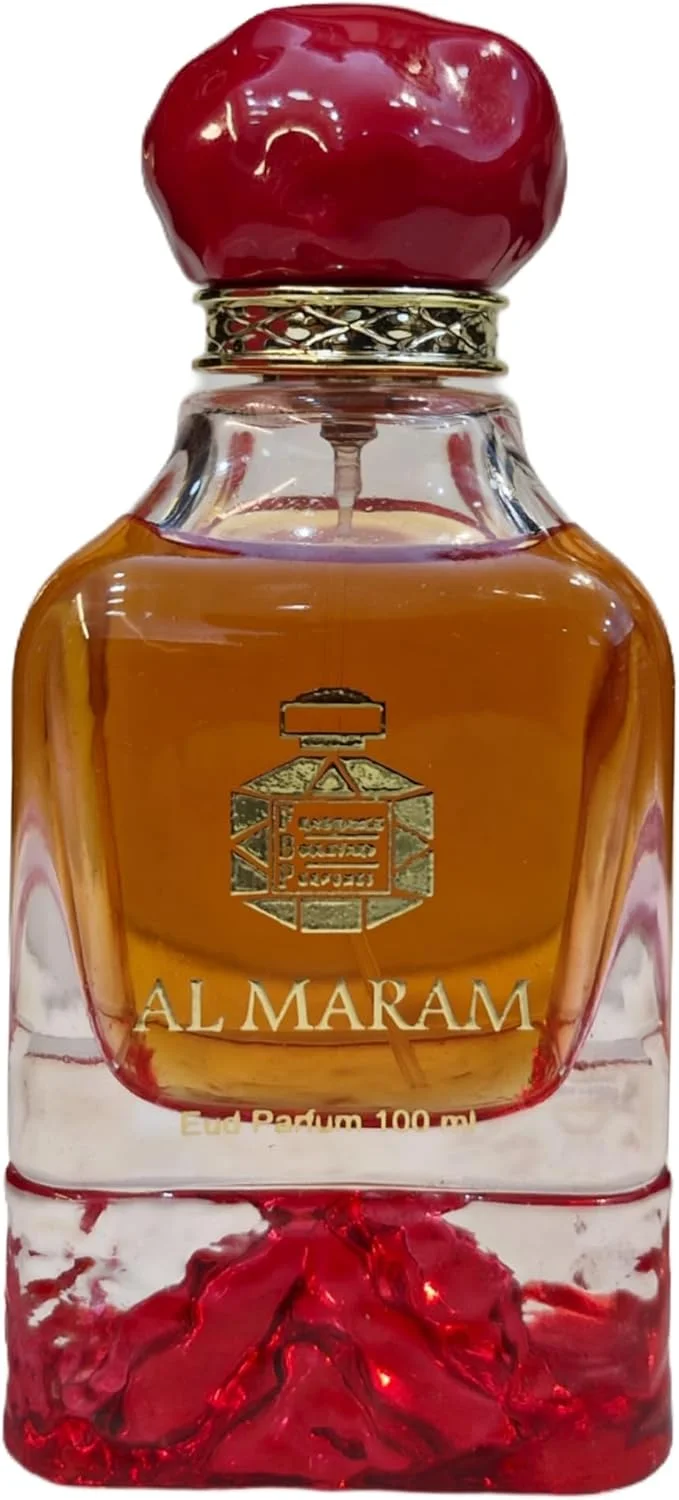 عطر زنانه المرام محمد المعمری | ادو پرفیوم ماندگار شیرین و گلی | عطر لوکس با رایحه های پرتقال خونی، عسل، نعناع هندی، گاردنیا و چوب | بهترین عطر زنانه | 100 میلی لیتر