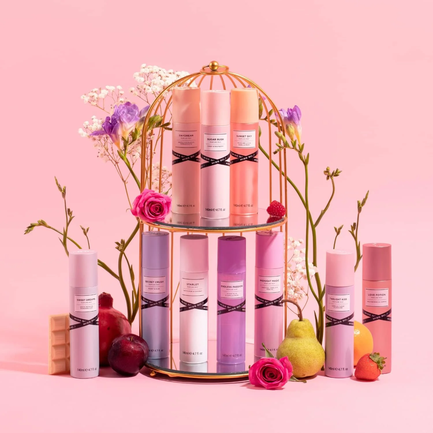 اسپری عطر زنانه Miss So…? مدل Twilight Kiss – اسپری خوشبو کننده جذاب و ماندگار، رایحه ای فریبنده برای استفاده در روز و شب، 140 میلی لیتر اسپری عطر زنانه Miss So…? مدل Twilight Kiss – اسپری خوشبو کننده جذاب و ماندگار، رایحه ای فریبنده برای استفاده در روز و شب، 140 میلی لیتر