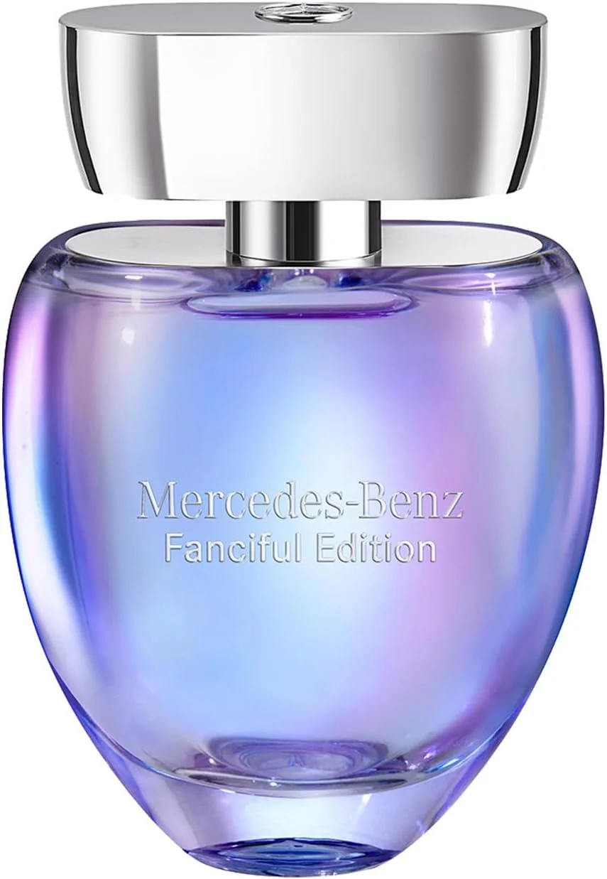 ادکلن زنانه مرسدس بنز فانسفول ادو تویلت - 3 Fl Oz - عطر زنانه - رایحه مرکباتی و مشک - عطر لوکس ماندگار با رایحه ماندارین، گل رز و چوب عنبر