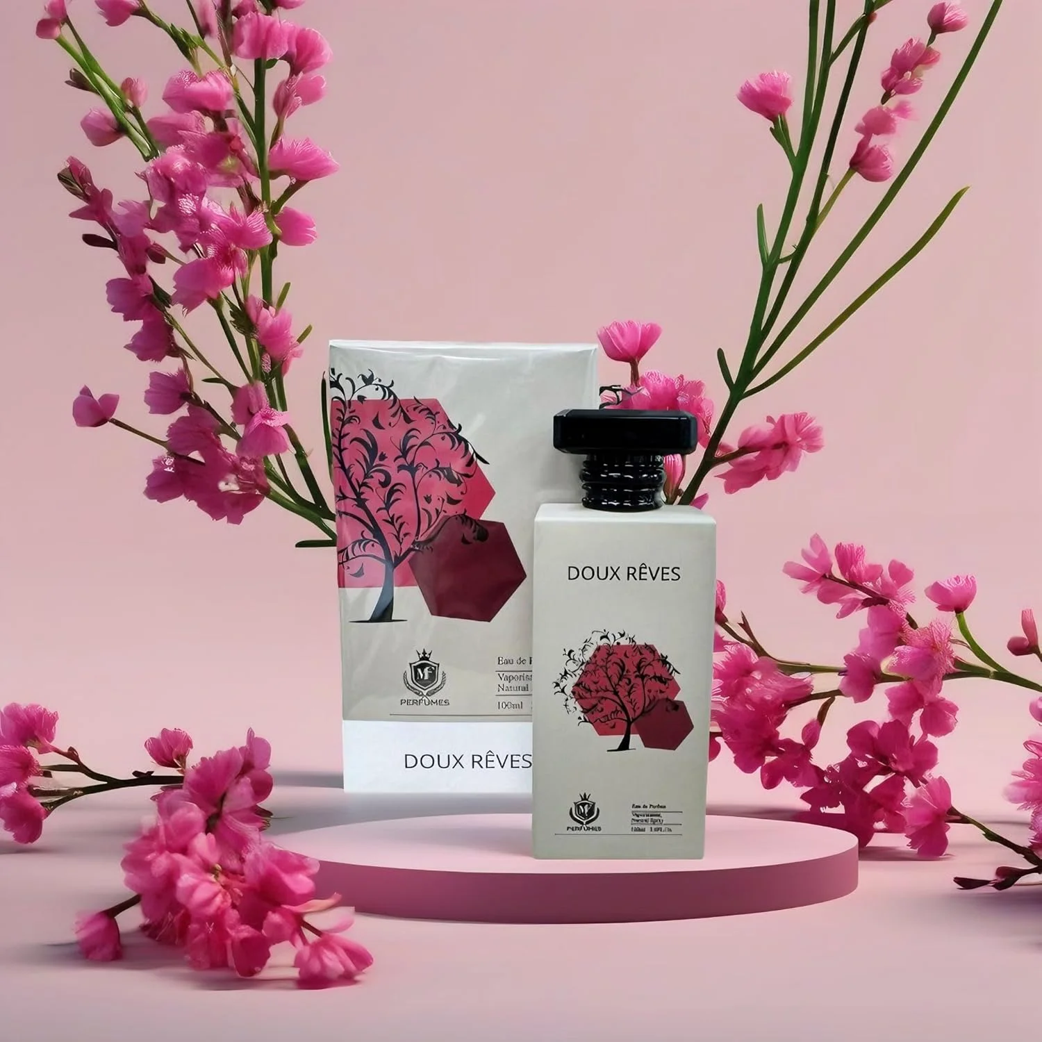 عطر ادو پرفیوم زنانه ام اف لاکچری پرفیومز Doux Reves، 100 میلی لیتر، اسپری طبیعی عطر ادو پرفیوم زنانه ام اف لاکچری پرفیومز Doux Reves، 100 میلی لیتر، اسپری طبیعی