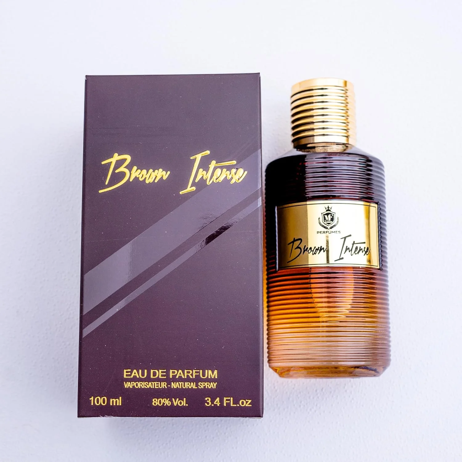 عطر ادو پرفیوم مردانه MF LUXURY PERFUMES مدل Brown Intense حجم 100 میلی لیتر عطر ادو پرفیوم مردانه MF LUXURY PERFUMES مدل Brown Intense حجم 100 میلی لیتر