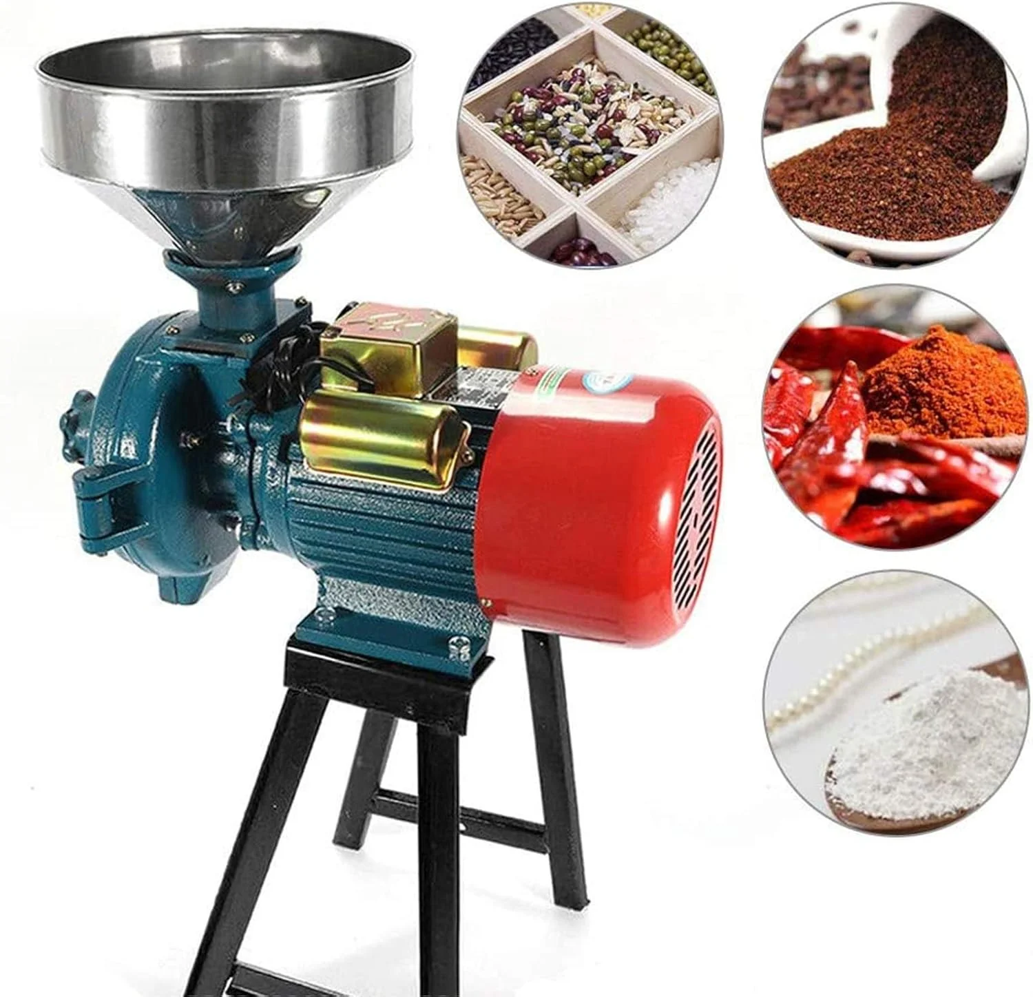 آسیاب غلات برقی 2200 واتی PURRL، آسیاب خوراک برقی تجاری سنگین با قیف برای ذرت، غلات، قهوه، گندم، خوراک و یک سورپرایز کوچک آسیاب غلات برقی 2200 واتی PURRL، آسیاب خوراک برقی تجاری سنگین با قیف برای ذرت، غلات، قهوه، گندم، خوراک و یک سورپرایز کوچک