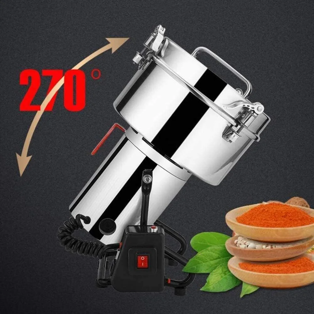 آسیاب غلات برقی GPERSGU آسیاب فوق العاده ریز 4500 وات، دستگاه آسیاب آرد خشک برقی، آسیاب غلات برنج ذرت قهوه گندم با قیف 4500 گرمی آسیاب غلات برقی GPERSGU آسیاب فوق العاده ریز 4500 وات، دستگاه آسیاب آرد خشک برقی، آسیاب غلات برنج ذرت قهوه گندم با قیف 4500 گرمی