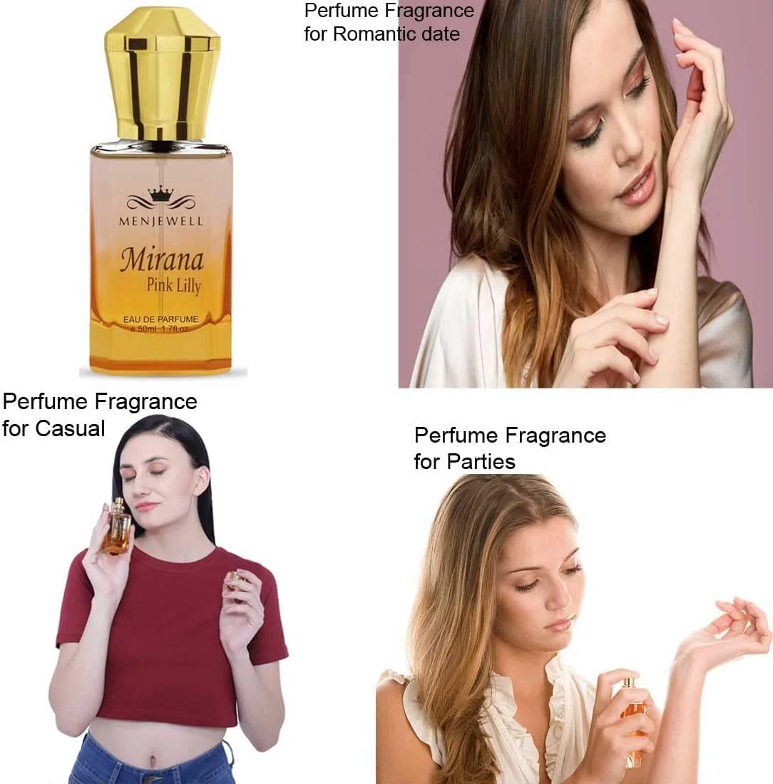 ادو پرفیوم زنانه منجوئل میرانا مدل Pink Lily | اسپری معطر | عطر گل | اسپری خوشبو کننده | هدیه برای زنان - 50 میلی لیتر