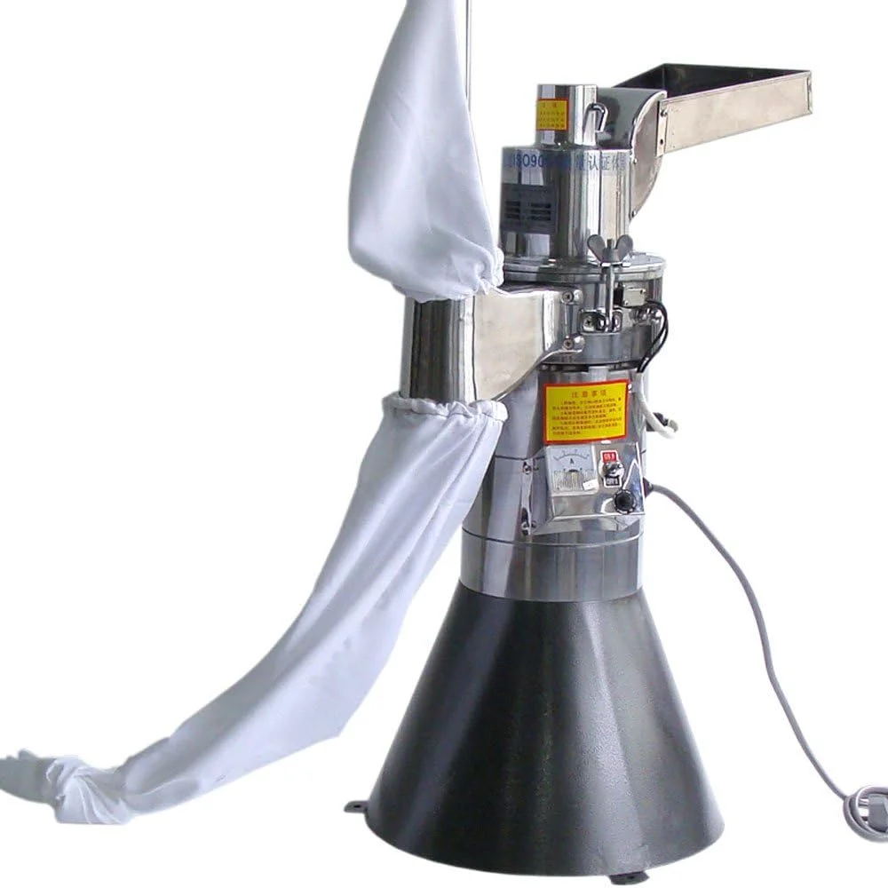 آسیاب گیاهان دارویی اتوماتیک رومیزی FBITE DF-25 با ظرفیت 25 کیلوگرم در ساعت، آسیاب پودر کننده مداوم، دستگاه آسیاب تجاری غلات مالت