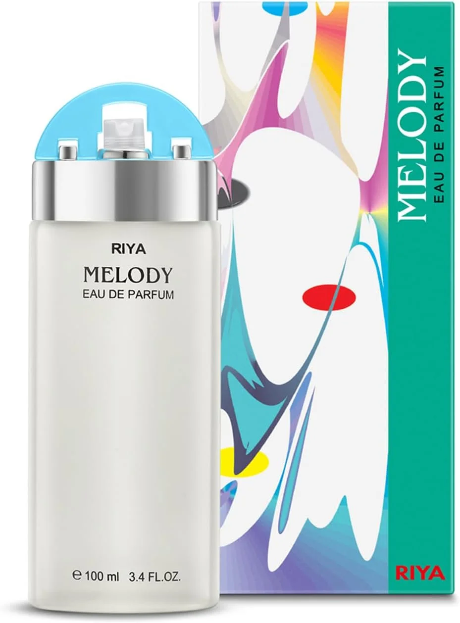 RIYA MELODY (سبز دریایی) | عطر 100 میلی لیتری زنانه | رایحه ماندگار | اسپری عطر مرکباتی گلی و تازه | رایحه ملایم | رایحه با طراوت صبحگاهی | بسته 2 عددی (100 میلی لیتر)
