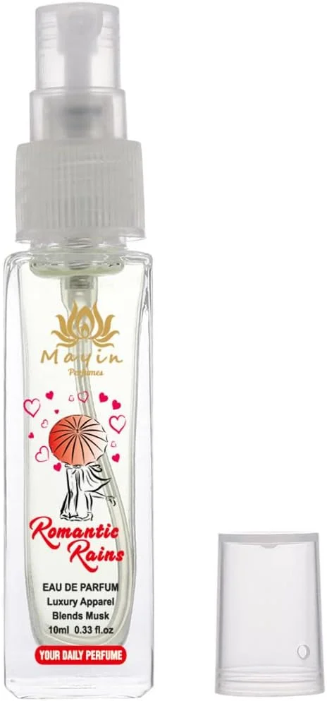 عطر جیبی مردانه و زنانه Romantic Rains از Mayin Perfumes (10 میلی لیتر) عطر جیبی مردانه و زنانه Romantic Rains از Mayin Perfumes (10 میلی لیتر)