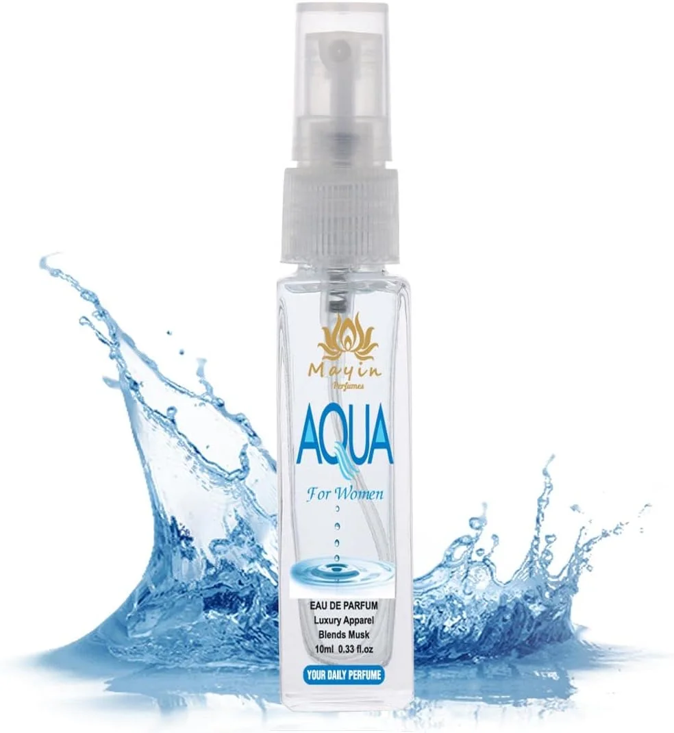 عطر جیبی زنانه ماین پرفیومز مدل Aqua Eau De Parfum حجم 10 میلی لیتر