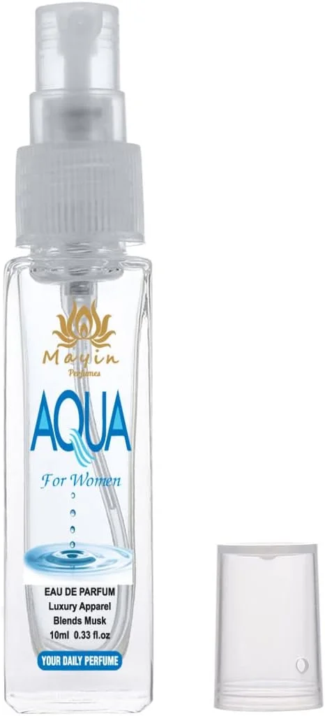 عطر جیبی زنانه ماین پرفیومز مدل Aqua Eau De Parfum حجم 10 میلی لیتر عطر جیبی زنانه ماین پرفیومز مدل Aqua Eau De Parfum حجم 10 میلی لیتر