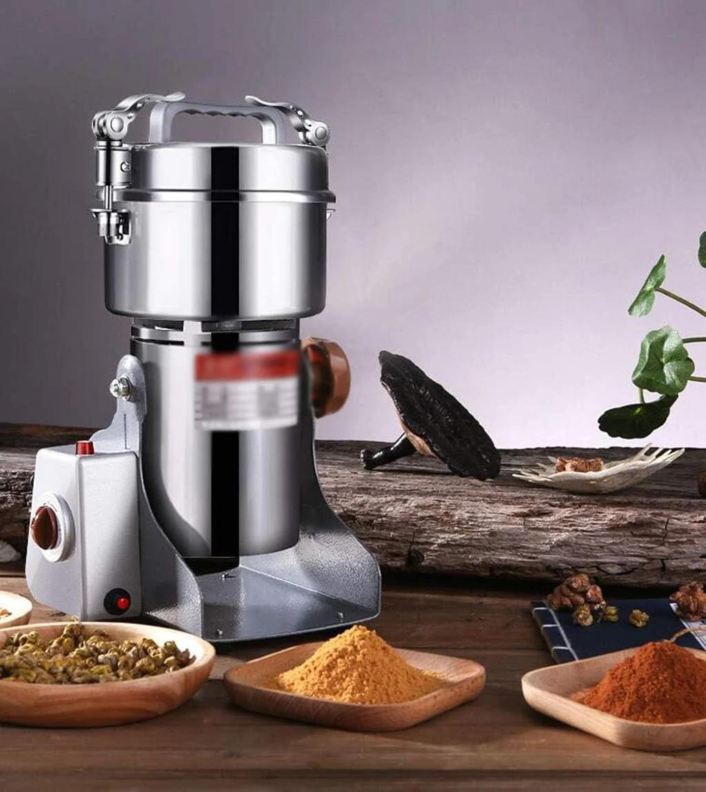 آسیاب ادویه WXCVP استیل ضد زنگ 3000 وات پرقدرت، دستگاه خردکن خانگی برای آسیاب خشک غلات آسیاب ادویه WXCVP استیل ضد زنگ 3000 وات پرقدرت، دستگاه خردکن خانگی برای آسیاب خشک غلات
