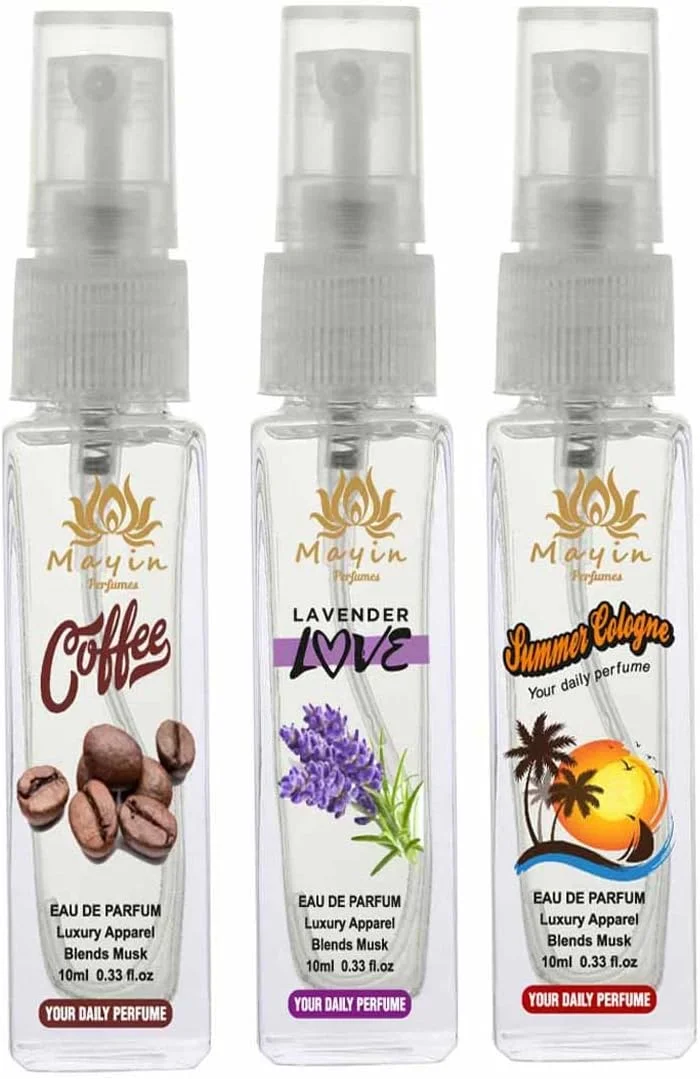 ادکلن جیبی زنانه ماین پرفیومز مدل Coffee, Lavender Love, Summer Cologne حجم 30 میلی لیتر (بسته 3 عددی)
