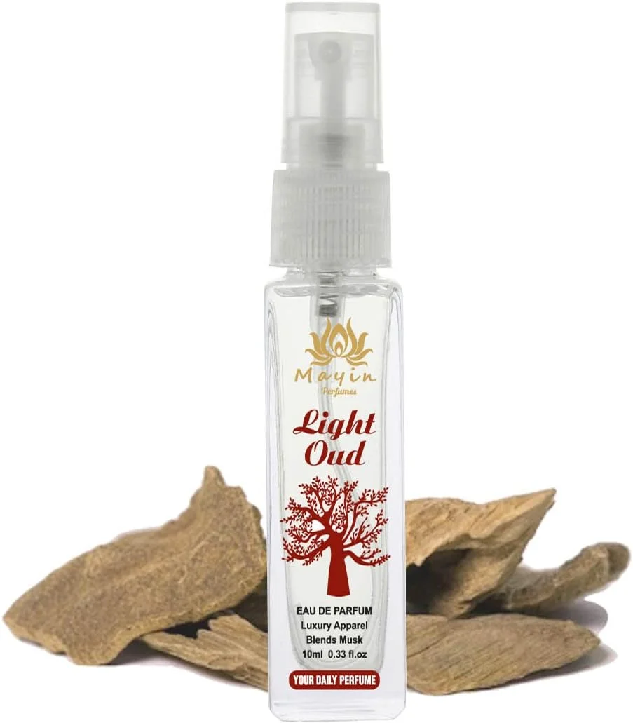عطر جیبی مردانه و زنانه Light Oudh از Mayin Perfumes، ادو پرفیوم/اسپری/10 میلی لیتر (10 میلی لیتر)