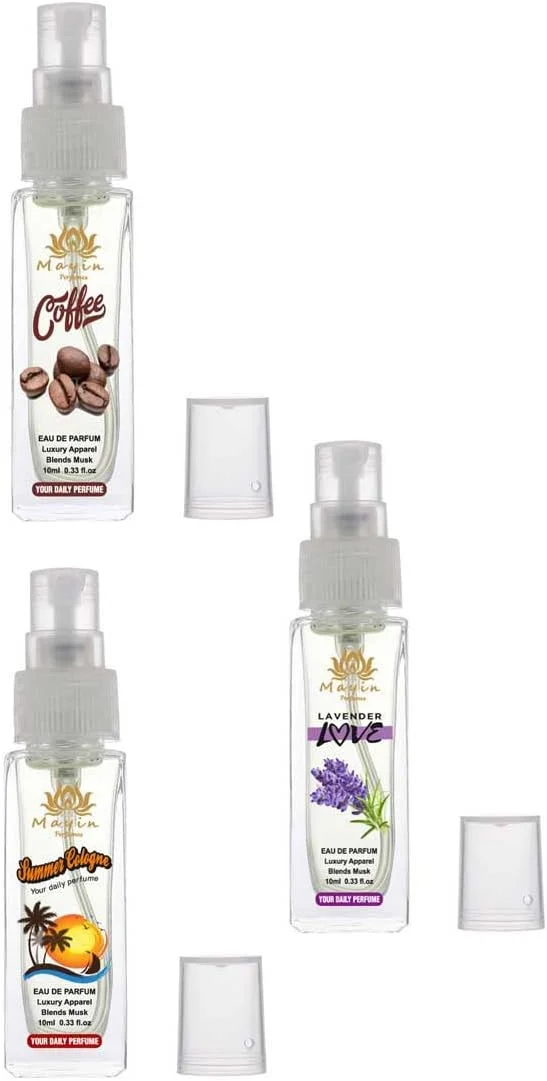ادکلن جیبی زنانه ماین پرفیومز مدل Coffee, Lavender Love, Summer Cologne حجم 30 میلی لیتر (بسته 3 عددی)