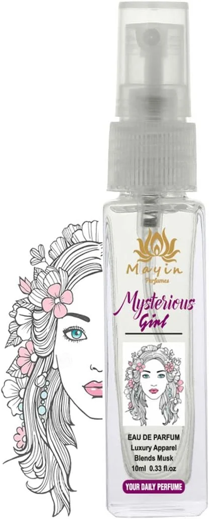 عطر جیبی زنانه و مردانه ماین پرفیومز مدل Mysterious Girl Eau De Parfum/ d Spray حجم 10 میلی لیتر