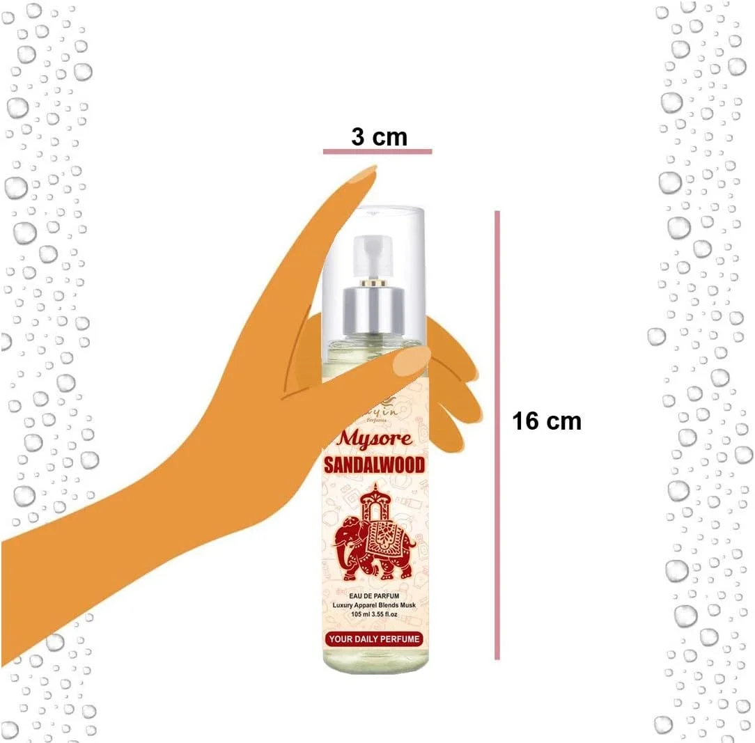 ادکلن مایین پرفیومز Mysore Sandalwood Eau De Parfum/ d Spray/Pocket برای مردان و زنان (105 میلی لیتر)