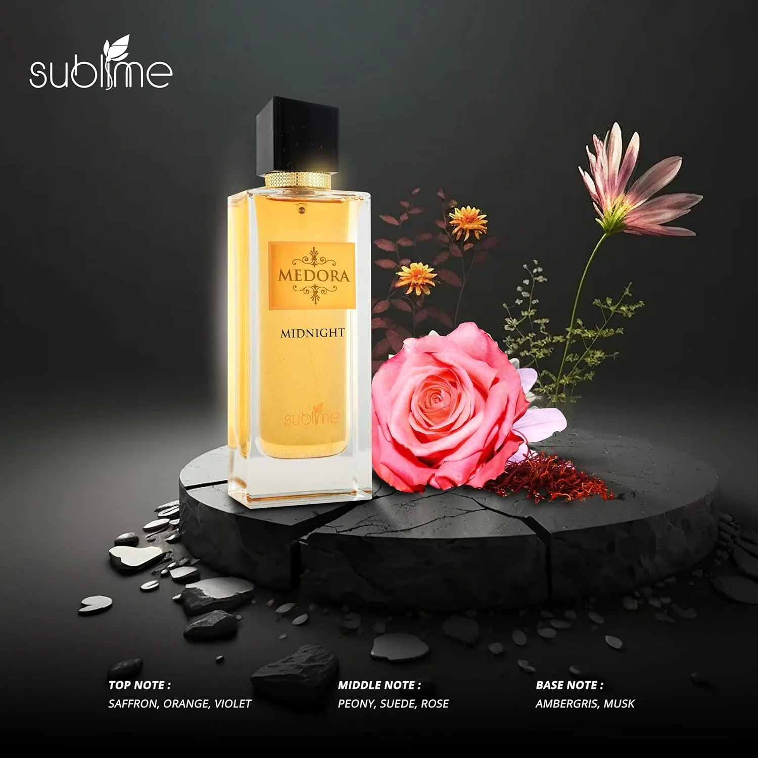 ادکلن مردانه/زنانه 80 میلی لیتری مدل Medora Midnight برند مملکت العود از Sublime ادکلن مردانه/زنانه 80 میلی لیتری مدل Medora Midnight برند مملکت العود از Sublime