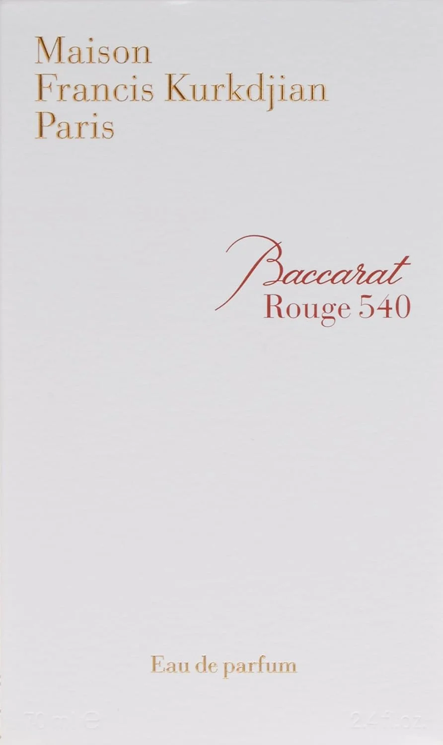 Maison Francis Kurkdjian Baccarat Rouge 540، ادو پرفیوم унисекс، 70 میلی لیتر Maison Francis Kurkdjian Baccarat Rouge 540، ادو پرفیوم унисекс، 70 میلی لیتر