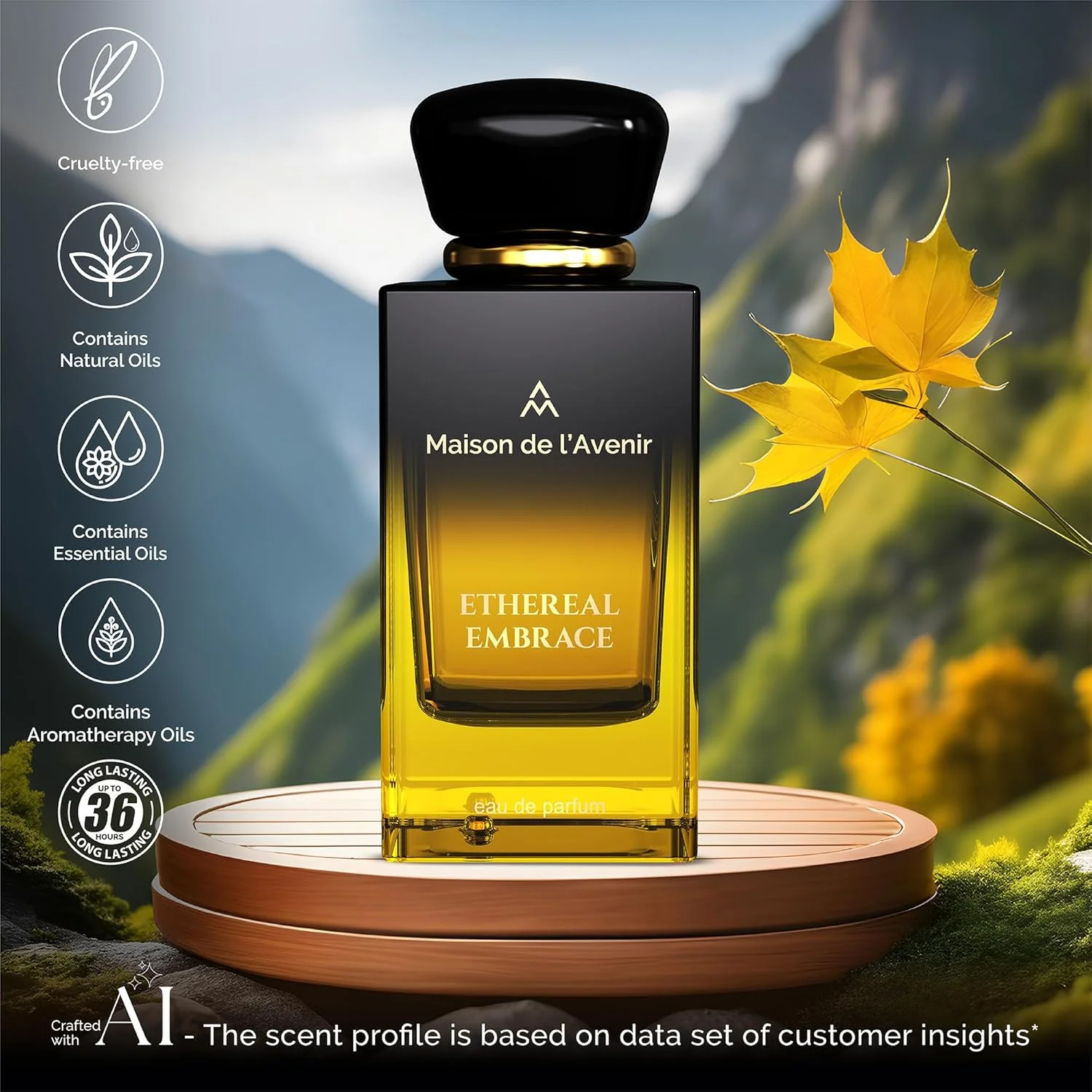 Maison de l'Avenir Ethereal Embrace - унисекс - عطری اغوا کننده برای زنان - ادکلن برای مردان - با رایحه های میوه ای، گلی و گورمند - ماندگاری طولانی - عطر نیش فاخر Maison de l'Avenir Ethereal Embrace - унисекс - عطری اغوا کننده برای زنان - ادکلن برای مردان - با رایحه های میوه ای، گلی و گورمند - ماندگاری طولانی - عطر نیش فاخر
