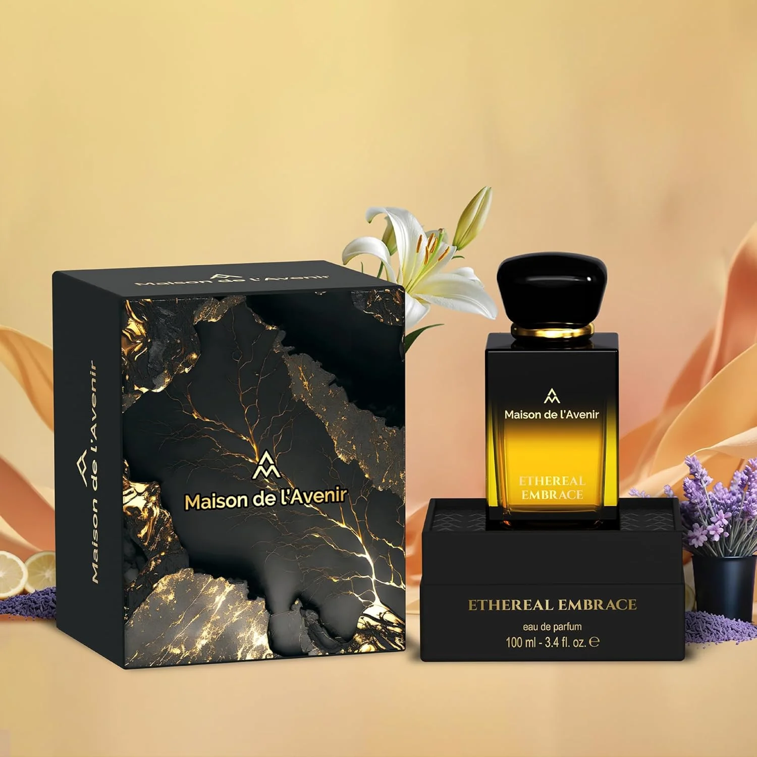 Maison de l'Avenir Ethereal Embrace - унисекс - عطری اغوا کننده برای زنان - ادکلن برای مردان - با رایحه های میوه ای، گلی و گورمند - ماندگاری طولانی - عطر نیش فاخر Maison de l'Avenir Ethereal Embrace - унисекс - عطری اغوا کننده برای زنان - ادکلن برای مردان - با رایحه های میوه ای، گلی و گورمند - ماندگاری طولانی - عطر نیش فاخر