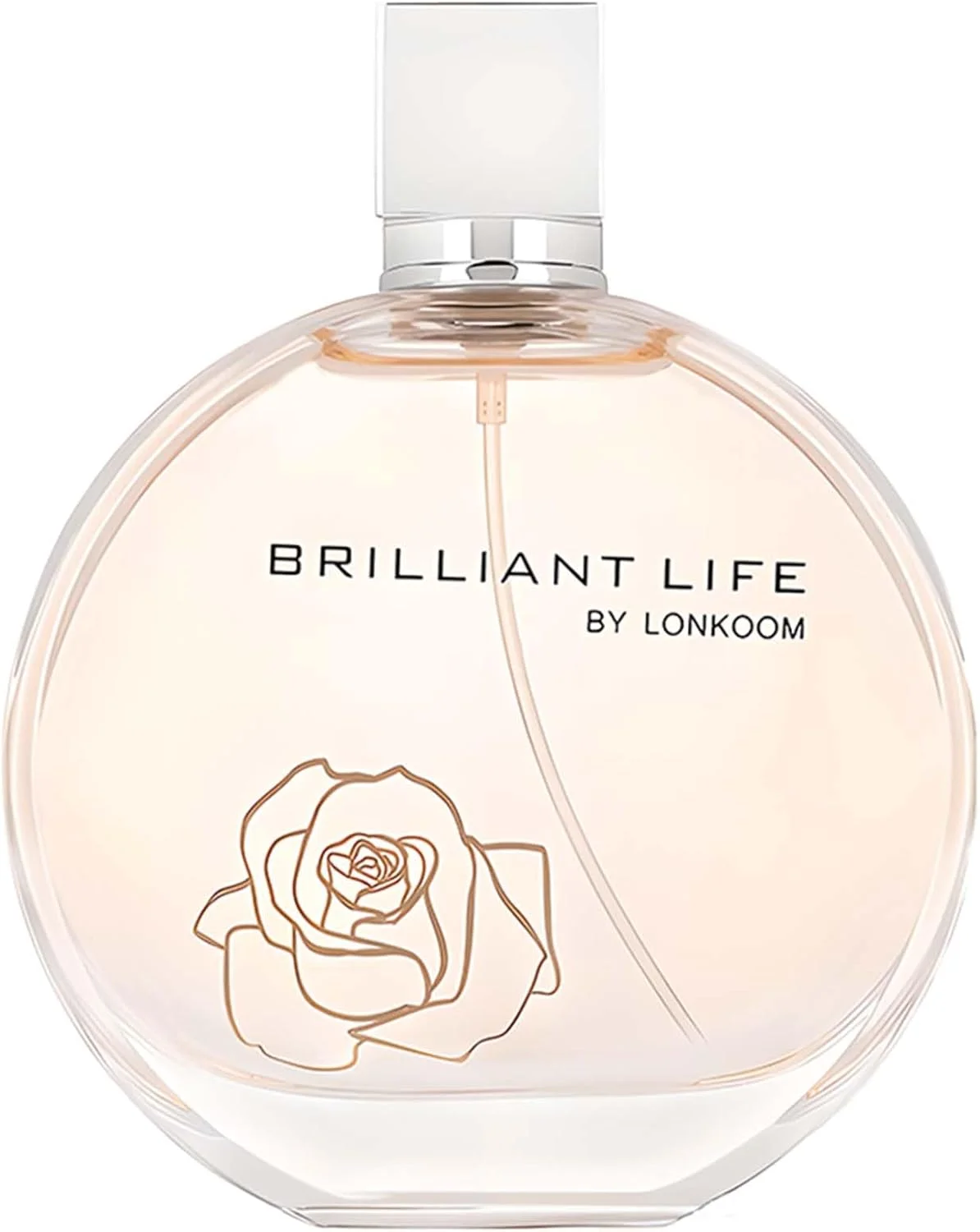 ادکلن زنانه LONKOOM HALAL مدل BRILLIANT LIFE Eau De Parfum با رایحه گلی-میوه ای، اسپری ادو تویلت 100 میلی لیتر