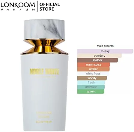 عطر زنانه LONKOOM با ماندگاری طولانی، رایحه گلی، نت های چوبی مشک، ادو پرفیوم NOBLE White Lady's 100ml عطر للجنسين عطر زنانه LONKOOM با ماندگاری طولانی، رایحه گلی، نت های چوبی مشک، ادو پرفیوم NOBLE White Lady's 100ml عطر للجنسين