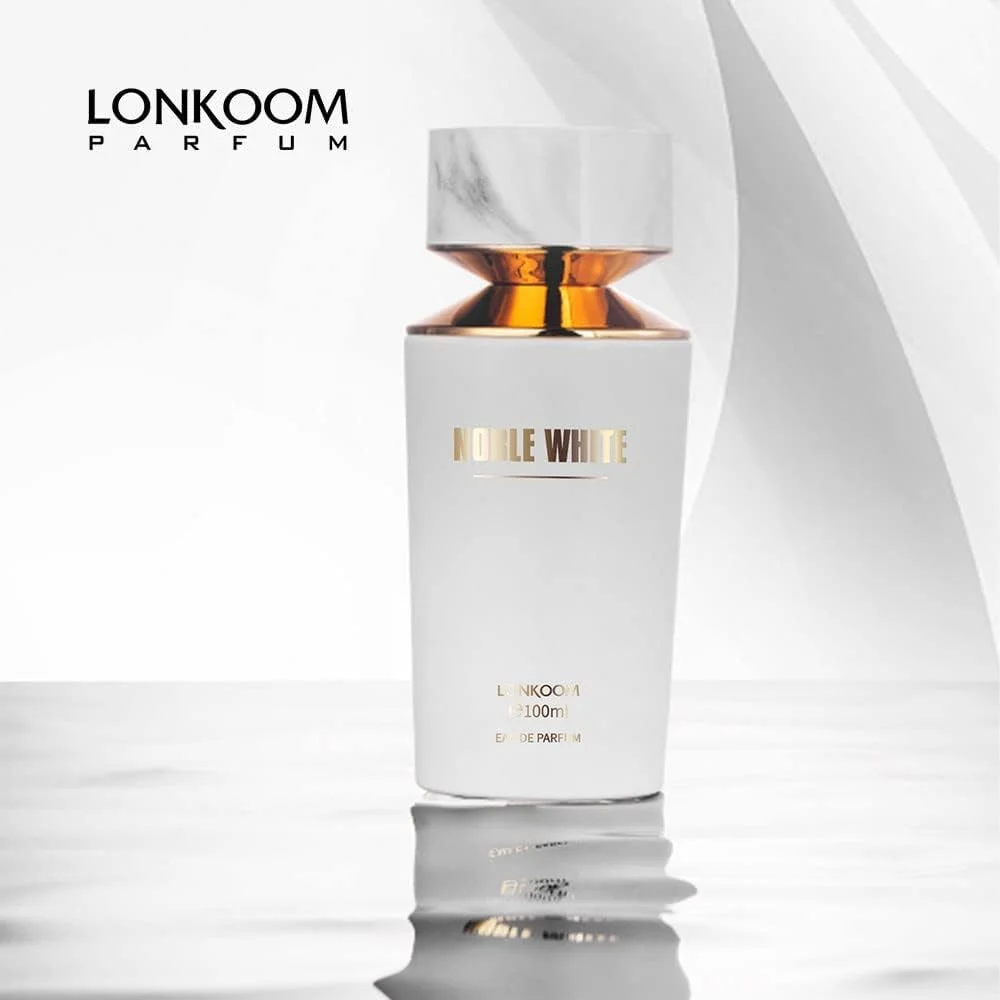 عطر زنانه LONKOOM با ماندگاری طولانی، رایحه گلی، نت های چوبی مشک، ادو پرفیوم NOBLE White Lady's 100ml عطر للجنسين عطر زنانه LONKOOM با ماندگاری طولانی، رایحه گلی، نت های چوبی مشک، ادو پرفیوم NOBLE White Lady's 100ml عطر للجنسين