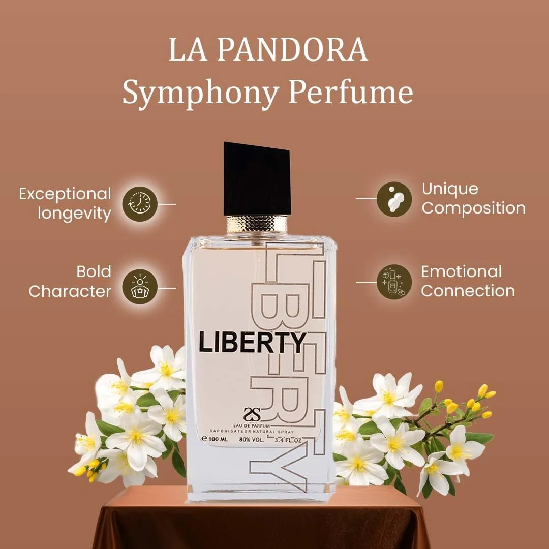 ادکلن زنانه لیبرتی بای سیمفونی، ادو پرفیوم، 100 میلی لیتر، الهام گرفته از Libre-YSL، عطر لوکس زنانه، رایحه گلی، ماندگاری طولانی، پخش بوی قوی ادکلن زنانه لیبرتی بای سیمفونی، ادو پرفیوم، 100 میلی لیتر، الهام گرفته از Libre-YSL، عطر لوکس زنانه، رایحه گلی، ماندگاری طولانی، پخش بوی قوی