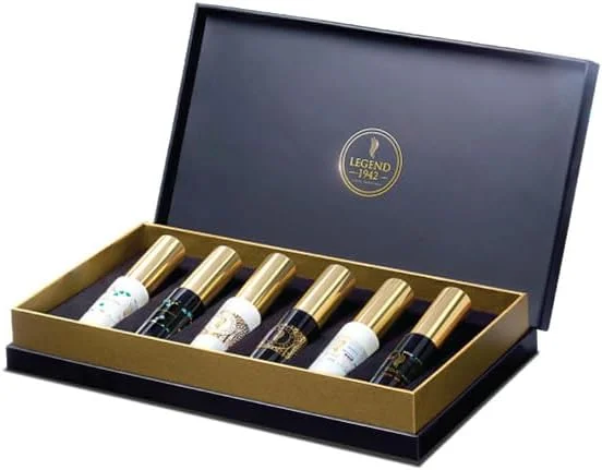 مجموعه عطرهای لوکس لجند 1942 از آمیتاب باچان | ست کشف - 7 میلی لیتر در 6 عدد | عطر جیبی ماندگار برای مردان و زنان | ادکلن - رایحه | هدیه مناسبت سالگرد تولد | ملزومات روزمره