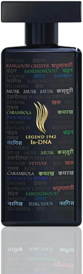 عطر لوکس و ماندگار لجند 1942 | این-دی-ان-ای بلک 100 میلی لیتر | عطر برند برای مردان و زنان | کلن - رایحه گل | ملزومات روزمره - هدیه | دست ساز توسط آمیتاب باچان