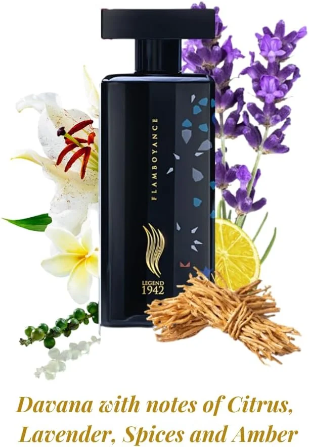 عطر لوکس لجند 1942 از آمیتاب باچان | عطر ماندگار فلامبویان بلک برای مردان و زنان | ادکلن - رایحه شیرین گلی | تولد - هدیه | ملزومات روزمره | 30 میلی لیتر