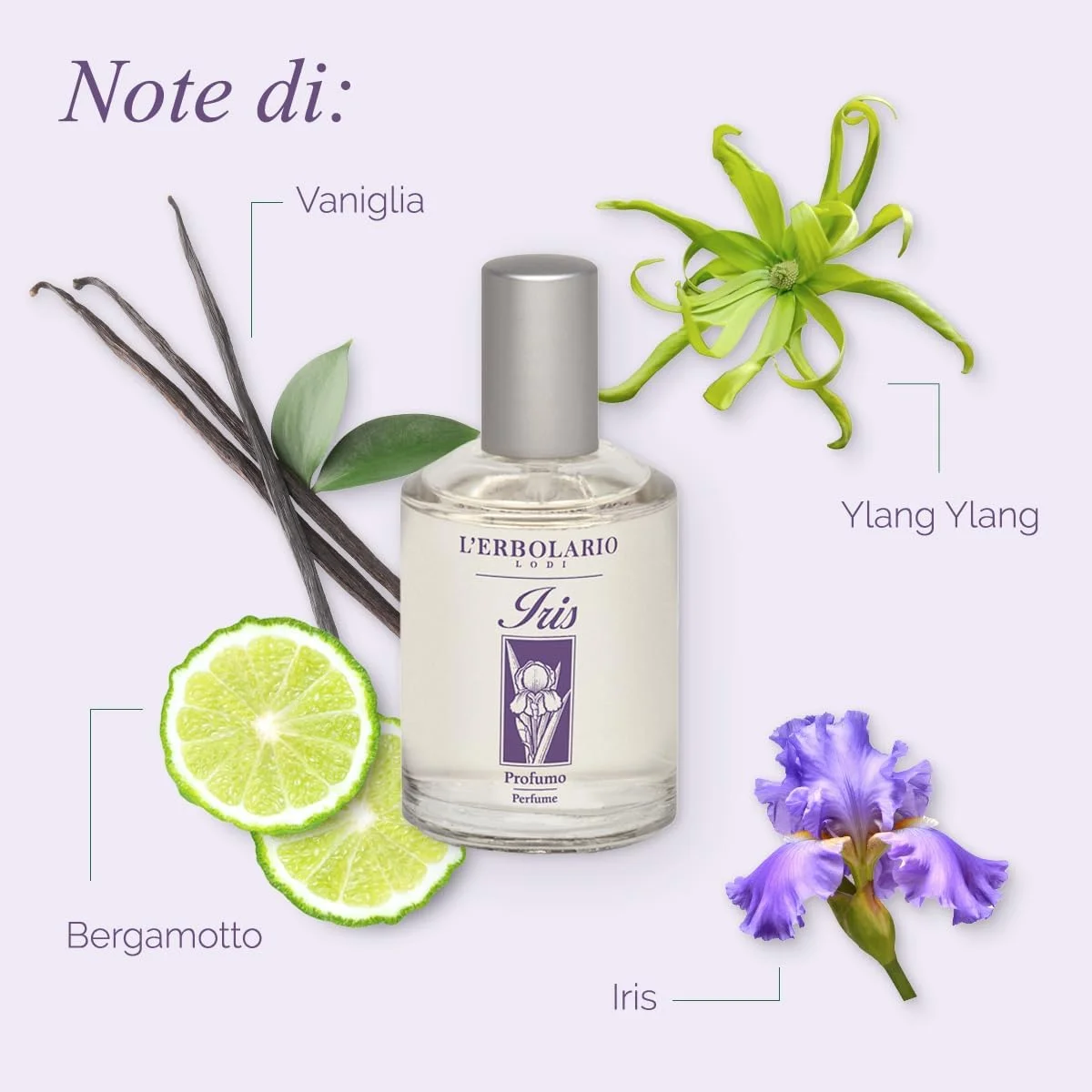 L'Erbolario Lodi Acqua di Profumo Iris (Eau de Parfum) 50 میلی لیتر