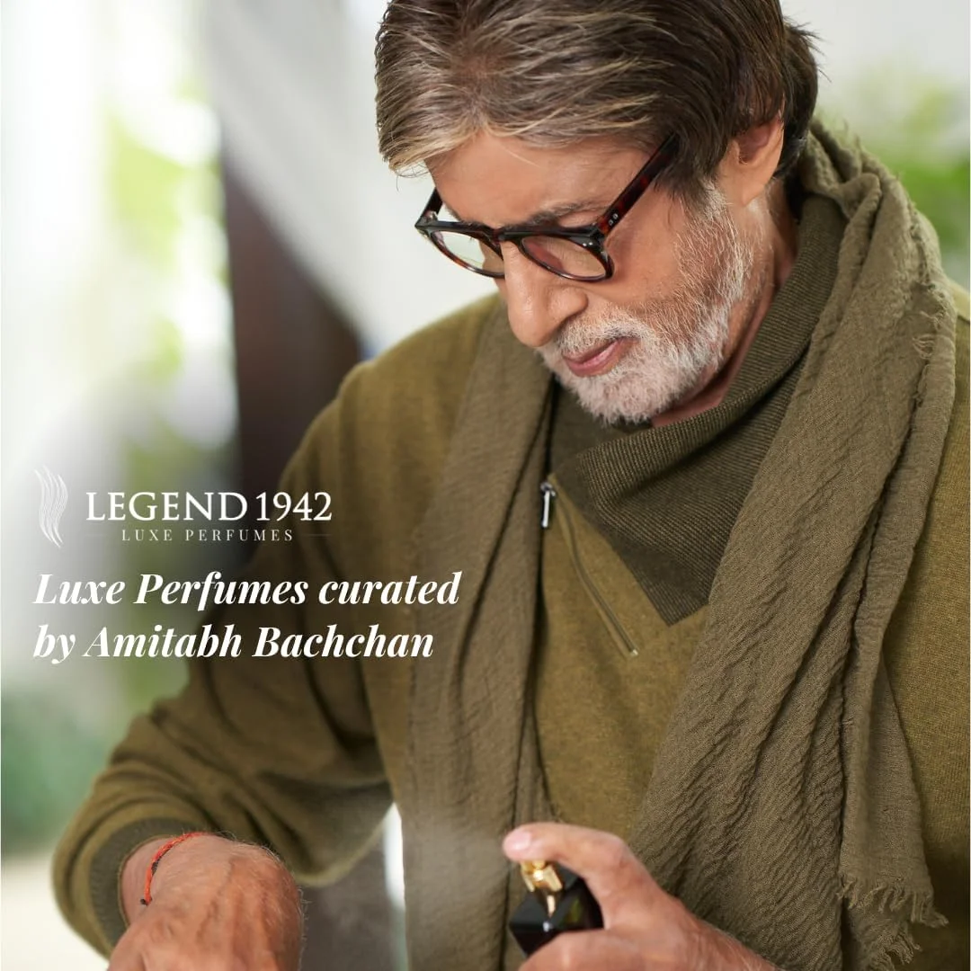 عطر لوکس و ماندگار لجند 1942 | این-دی-ان-ای بلک 100 میلی لیتر | عطر برند برای مردان و زنان | کلن - رایحه گل | ملزومات روزمره - هدیه | دست ساز توسط آمیتاب باچان