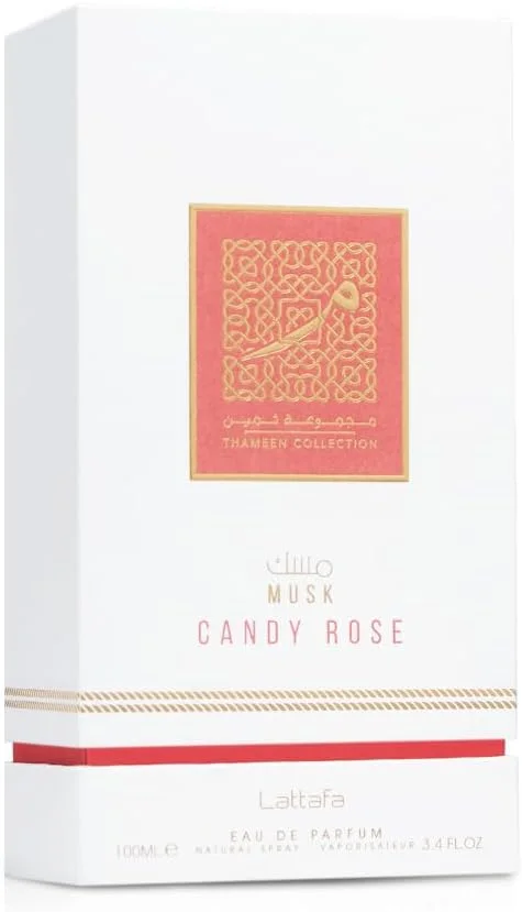 عطر ادو پرفیوم زنانه لطافه ثمین کالکشن ماسک کندی رز 100 میلی لیتر عطر ادو پرفیوم زنانه لطافه ثمین کالکشن ماسک کندی رز 100 میلی لیتر